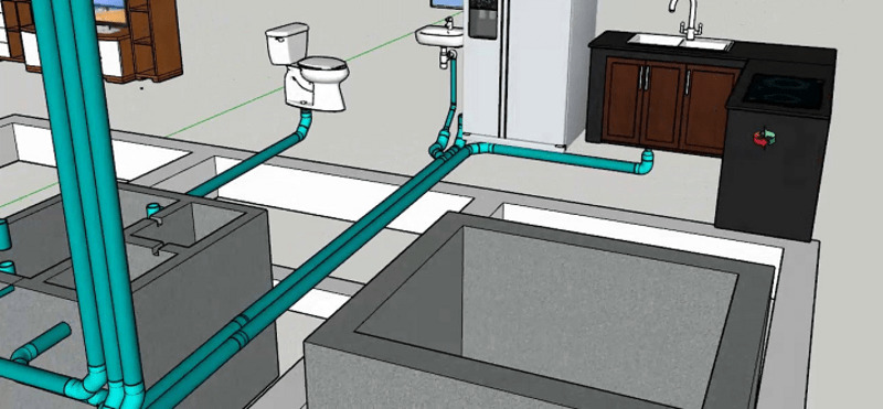 Bản vẽ giúp hình dung chính xác cách lắp đặt thoát sàn nhà vệ sinh